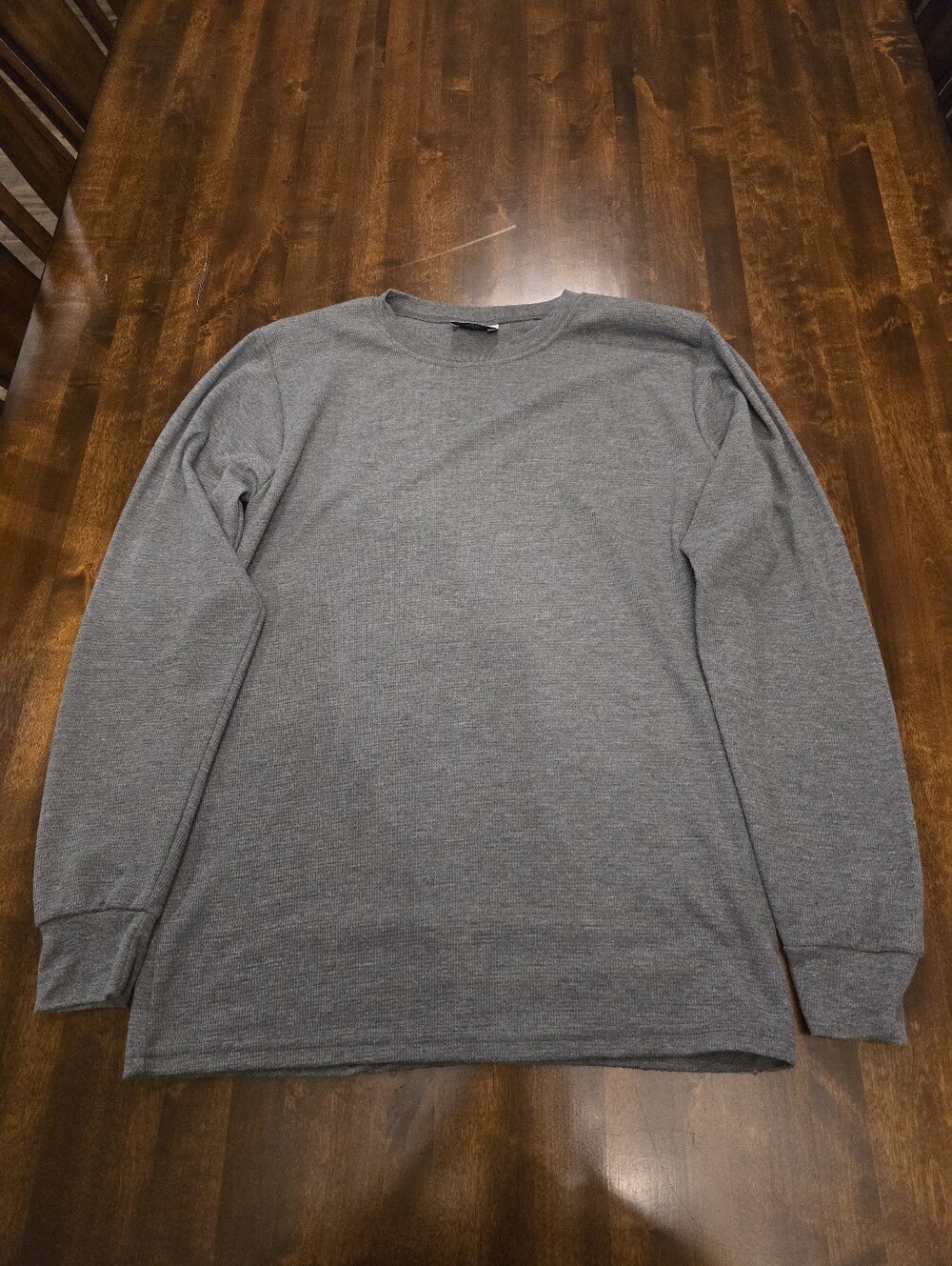 Mission Ridge M Waffle Knit Thermal In Medium Gray